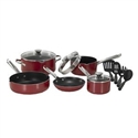 WearEver A827SC64 Cookware Set - Red (10pcs)