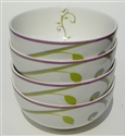 Portion Control Plates and Bowls for Soups, Salads or Cereal; Porcelain