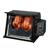 Compact Rotisserie- Black - ST3002BLGEN