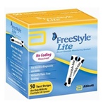 FreeStyle Lite Blood Glucose Meter Kit & 50 Test Strips